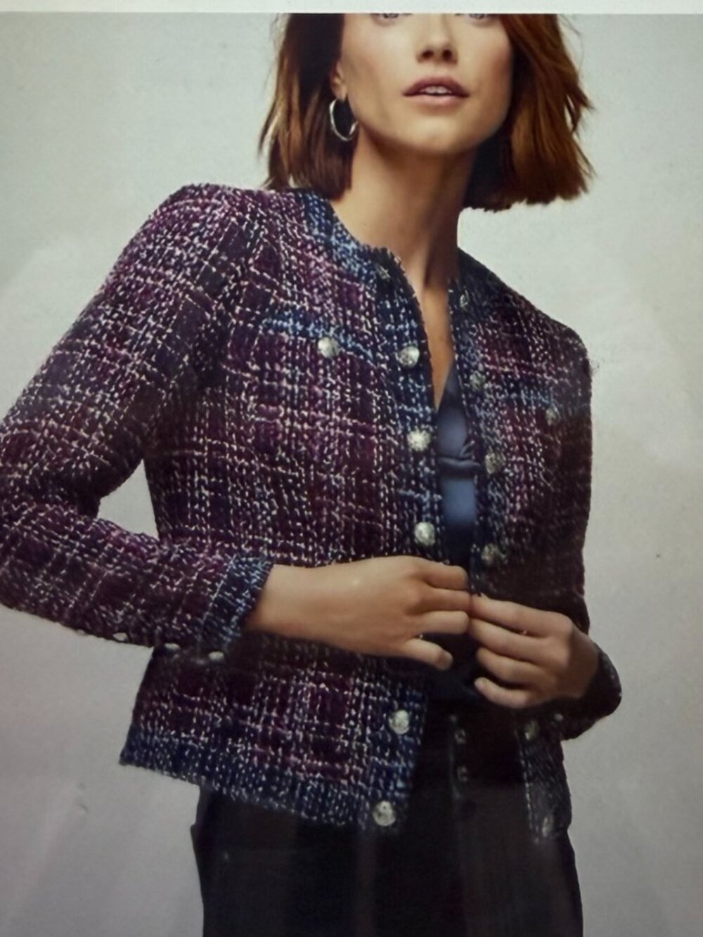 WHBM Tweed Stylist Jacket, size 00
